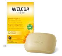 Weleda - Jabón Vegetal De Caléndula, con Extractos de Caléndula y Manzanilla, Limpia Suavemente sin Resecar la Piel, para Todo Tipo de Pieles, Biodegradable, Vegano - Pastilla 100 g