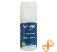 WELEDA Para Hombres Desodorante Roll-On 24 Horas Sin Sales De Aluminio 50 ml