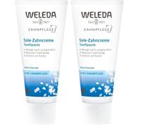 Weleda - Pasta de Dientes Salina, Cuidado 6 en 1, Limpia en Profundidad, Neutraliza los Ácidos Nocivos y Previene las Caries, Aliento Fresco,100% Natural, Sabor Menta Salada,Vegana, Sin Flúor - 75 ml