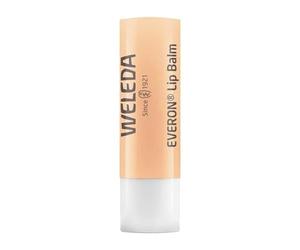 Weleda - Protector Labial Everon Nutritivo con Jojoba 4,8 g | Jojoba, nutre y regenera, labios secos, agrietados, brillo natural, aroma vainilla y rosas, bálsamo, uso diario
