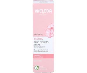 WELEDA sensitiv Feuchtigkeitscreme parfümfrei mit Bio-Mandelöl für sensible, trockene Haut, 30 ml Crema