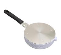 Welhammsae Adaptador Placa Induccion, Difusor de Calor de Acero Inoxidable con Mango Extraíble, Protector de disco para estufa de gas para Sartenes de Vidrio Ollas de Cerámica, 20cm