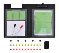 Welhammsae Pizarra Tactica Futbol, Pizarra Futbol Entrenador Magnética Plegable, Carpeta Táctica Futbol Portátil con Diseño de Doble, Kit Completo para Entrenadores con Imanes Lapiceros Borrador