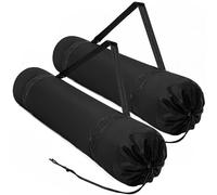 WELIDAY Paquete de 2 bolsas de repuesto para silla de campamento, bolsa de transporte plegable con correa para el hombro, bolsa de silla resistente de 51 pulgadas (negro)