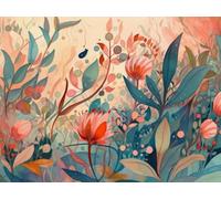 WELIWE 5D Pintura de Diamante Kits DIY diamantes de imitación PinturaKit de Arte Adultos y Niños Decoración de La Pared Del Hogar Flores pintadas 40x50 cm