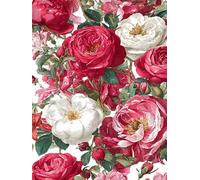 WELIWE Juego de pintura de diamantes 5D para adultos DIY kit de imitación de cristal decoración de la Pared del hogar Flores 40x50 cm