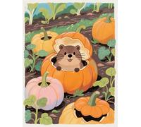 WELIWE Kits de punto de cruz estampados 11CT kits de bordado para adultos principiantes creatividad decoración del hogar Calabaza Ratón 40x50 cm