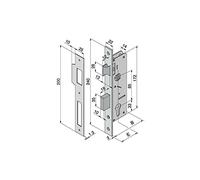 Welka 15880-70 - 015 Bloqueo De Push, Quadro 8 Mm, Latón, 70 Mm