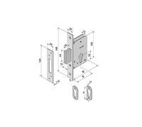 Welka 2045000 Cerradura Ent. Mm. 45 B/Q
