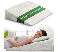 Well B4 Cojín cuña ergonómico para Cama y sofá, Almohada cuña [con 2 Zonas de reclinación], cojin Espalda, cómoda Almohada antirreflujo y cojín de Lectura para elevación del sueño o como Respaldo
