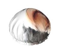 Well-Behaved Schnauzer Print - Gorro de ducha para mujer, gorro de ducha grande lavable con banda elástica