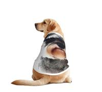 Well-Behaved Schnauzer - Ropa divertida para perros con estampado de Schnauzer, chaleco lavable a máquina, para perros medianos y grandes