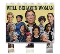Well-behaved Women Calendario 2026 - Calendario de pared feminista 2026, calendario mensual inspirador de empoderamiento femenino para decoración del hogar y la oficina, regalos motivacionales para