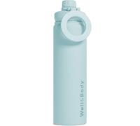 Well & Body Magnet'O - Botella magnética (750 ml) para teléfono compatible con MagSafe de acero inoxidable con ángulo ajustable sin BPA y isotérmica | Trípode de botella CrossFit Fitness [Azul]
