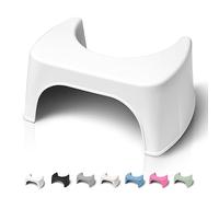 Well Care Taburete de Baño - Reposapiés fisiológico de Inodoro para Adulto - Favorece la posición Squatty contra el estreñimiento en el WC - Plástico Reciclado