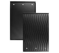 WELL GRILL Placa de hierro fundido para Napoleon Rogue 425, 525, 625 y Freestyle, placa de hierro fundido para parrilla de Napoleon, Rösle Videro G4-s, placa reversible para barbacoa, 45 x 29,2 cm