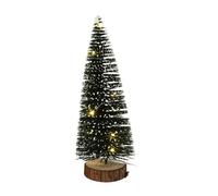 Well Home Abeto Navideño con 10 Luces LED Blancas cálidas y Temporizador - 12x12x30cm