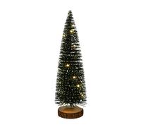 Well home abeto navideño con 20 luces led blancas cálidas y temporizador - 41x14x14cm
