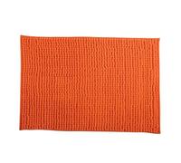 Well Home Alfombra de baño 'Oruga' en Microfibra, en Color Naranja, Dimensiones 40x60 cm