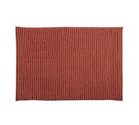 Well Home Alfombra de baño 'Oruga' en Microfibra, en Color Terracota, Dimensiones 50x80 cm
