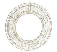 Well Home Anillo metálico Luminoso con 1800 Micro LED Blanco cálido 58x13x58cm