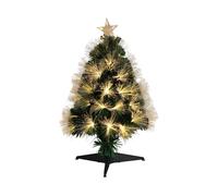 Well home árbo de navidad de fibra óptica con 90 luces led blancos cálidos con estrella 47x47x90cm 47 cm