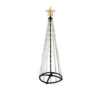 Well home árbol de navidad con 550 luces led blancas cálidas con control remoto - altura 300cm
