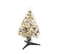 Well home árbol de navidad de fibra óptica con 60 luces led blanco cálido y 8 funciones de color h.60cm 11 cm