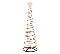 Well Home Árbol de Navidad Original 210 cm LED Efecto Cascada H.210 cm con 756 Luces LED Blanco cálido con Efecto Fluido y 15 Modos de Iluminación con Temporizador