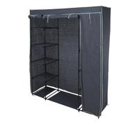 Well Home Armario de almacenaje camping con estantes color gris 141x45x167cm
