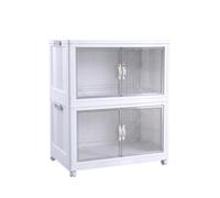Well Home Armario de Almacenamiento Doble Color Blanco 45x27x81cm