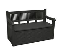 WELL HOME MOBILIARIO & DECORACIÓN Well Home Banco-baúl pasillero en Madera 280l Color 130x60x85cm, Gris Oscuro, 130x60x85 cm