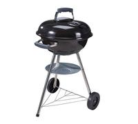 Well home barbacoa de carbón con ruedas ø47cm - parrilla de acero cromado y rejilla para carbón - para jardín, con patas de acero inoxidable