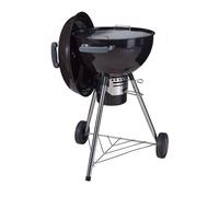 Well home barbacoa de carbón con tapa y ruedas ø54 cm - parrilla cromada de 45 cm y rejilla para carbón - para jardín con patas de acero inoxidable 100 cm