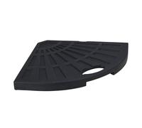 Well Home Base para Sombrilla de Cemento de 14kg Resistente y Estable con Asa y Diseño Triangular 47,5x47,5x4cm