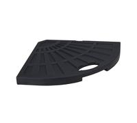 Well Home Base para Sombrilla de Cemento de 14kg Resistente y Estable con Asa y Diseño Triangular 47,5x47,5x4cm