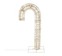 Well home bastón de caramelo luminoso de marco dorado con 400 micro led 75x10x34cm