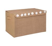 WELL HOME - Baúl infantil en yute con pompones