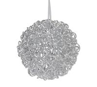 Well Home Bola de aluminio Luminosa con 100 luces micro LED de Ø30 cm