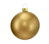 Well Home Bola de Navidad Inflable Dorada de Ø4,5cm con Ventosa y Accesorios