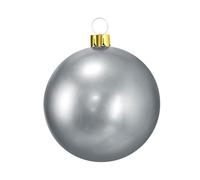 Well Home Bola de Navidad Inflable Plateada de Ø6,5cm con Ventosa y Accesorios