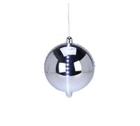 Well home bola de navidad led con 4 tiras de luces ø15cm color plata