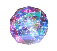 Well Home Bola Luminosa con 20 Luces LED Frías con colores Arco iris 15x15x15cm