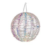 Well Home Bola metálica Luminosa con 720 micro LED de diseño Retorcido luces arco iris Ø40cm
