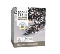 Well Home Cadena de Luces con 192 Luces LED Blanco y Blanco cálido con 8 Funciones - 1,4 Metros
