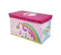 Well Home Caja de almacenamiento MDS con tela no tejida, diseño unicornio 60x30x35cm