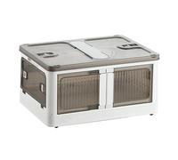 Well Home Caja de almacenamiento plegable multifuncional en color Blanco de 116L