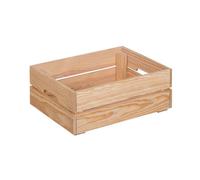 Well home caja de madera maciza en tono natural 30x15x40cm