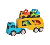 Well Home Camión de juguete 33cm con remolque y 4 coches