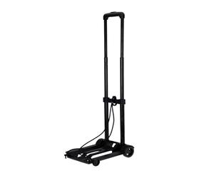 Well Home Carrito de Soporte en Acero y PP con Correa en Color Negro 45x23x8cm